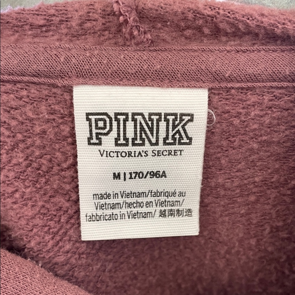PINK Victoria's Secret Dusty Rose Hoodie M - Picture 2 of 2